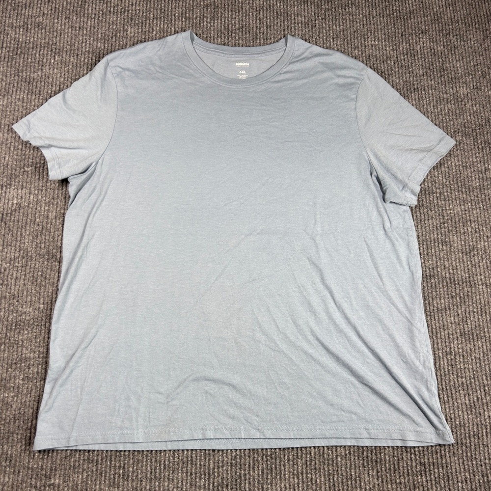 Sonoma Shirt Men's XXL Goods For Life‎ Light Blue Short Sleeve Crew Neck Cotton
